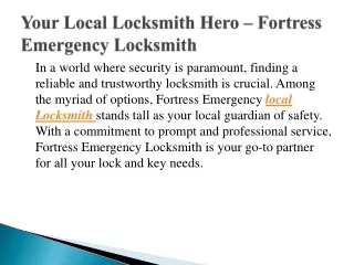 Local Locksmith