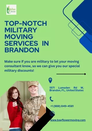 Top Cheap Military Moving Services in  Brandon