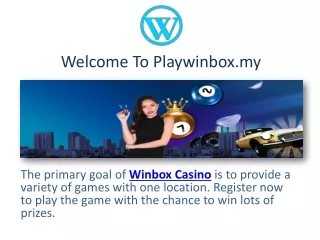 Winbox official - playwinbox.my