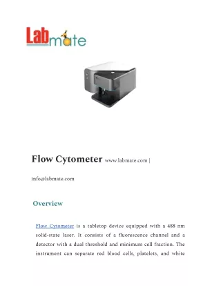 flow cytometer www labmate com