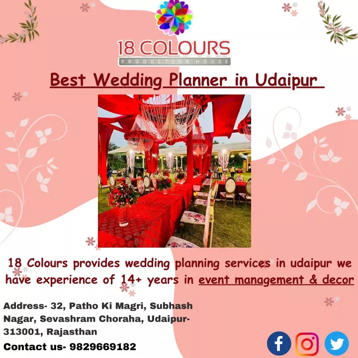 best wedding planner in udaipur