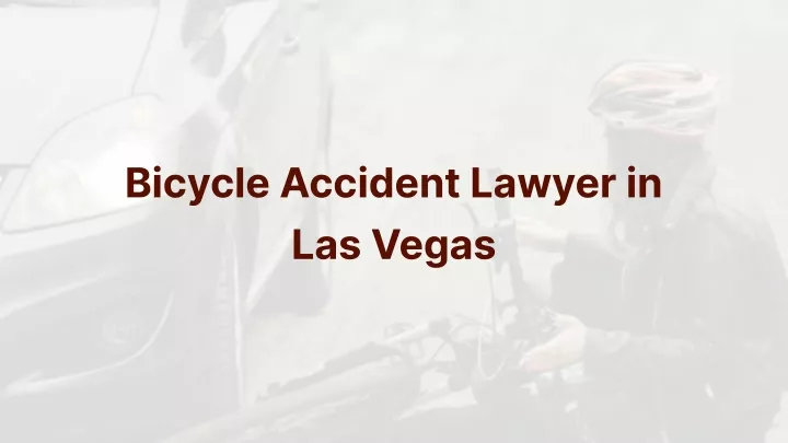 bicycle accident lawyer in las vegas