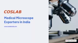 Best Medical Microscope Exporters in India