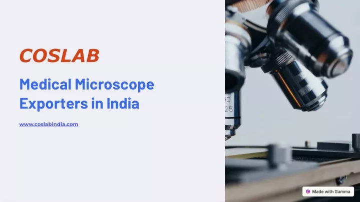 medical microscope exporters in india