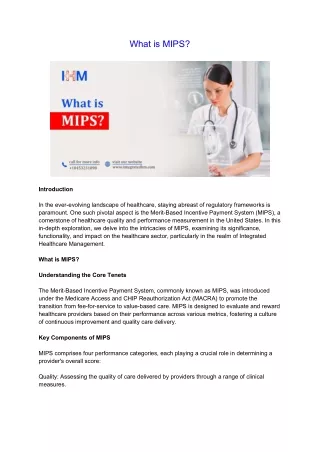 What is MIPS