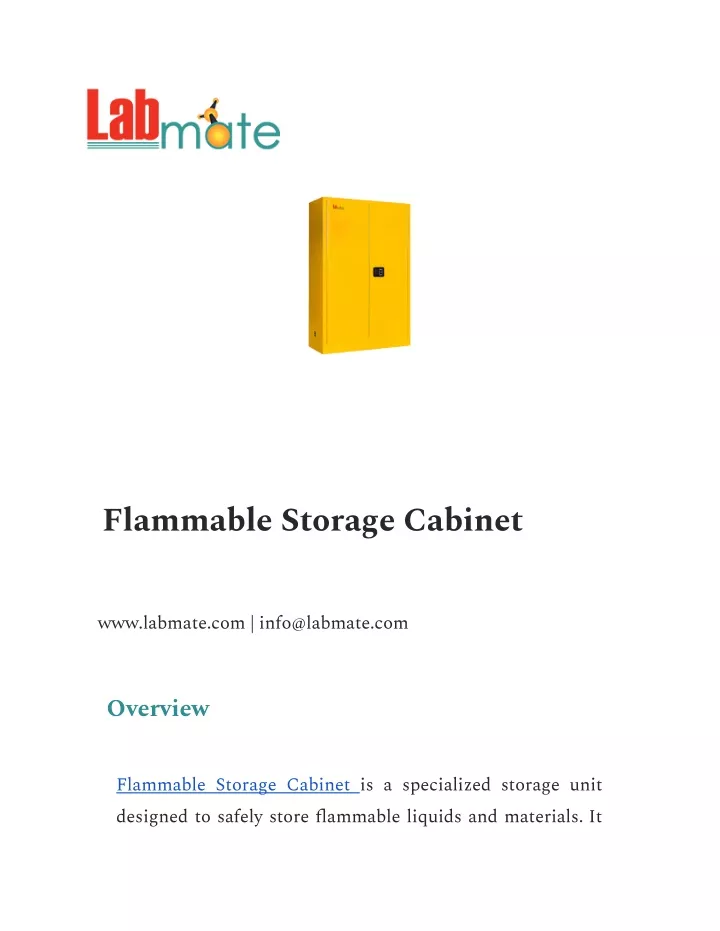 flammable storage cabinet