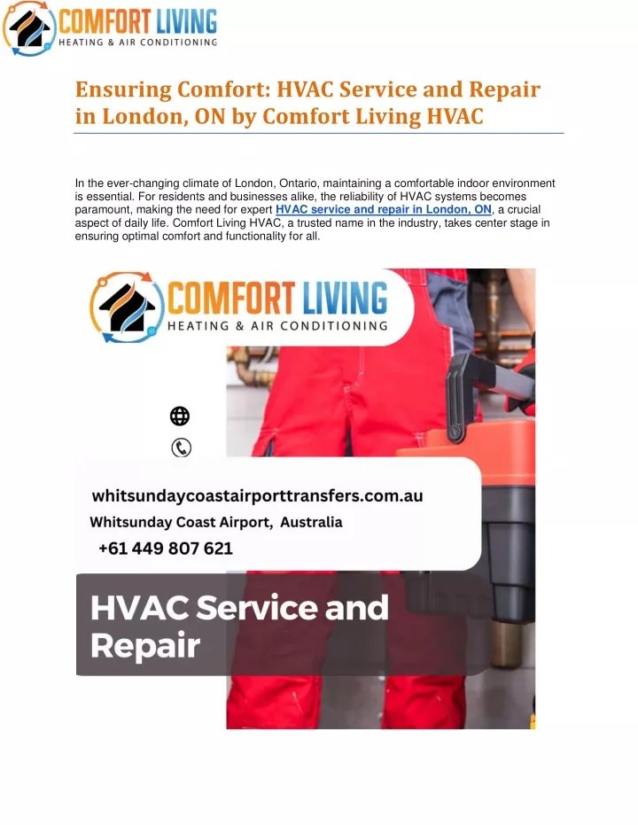 ensuring comfort hvac service and repair
