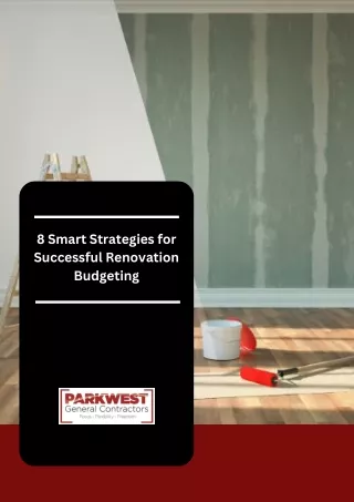 8 Smart Strategies for Successful Renovation Budgeting