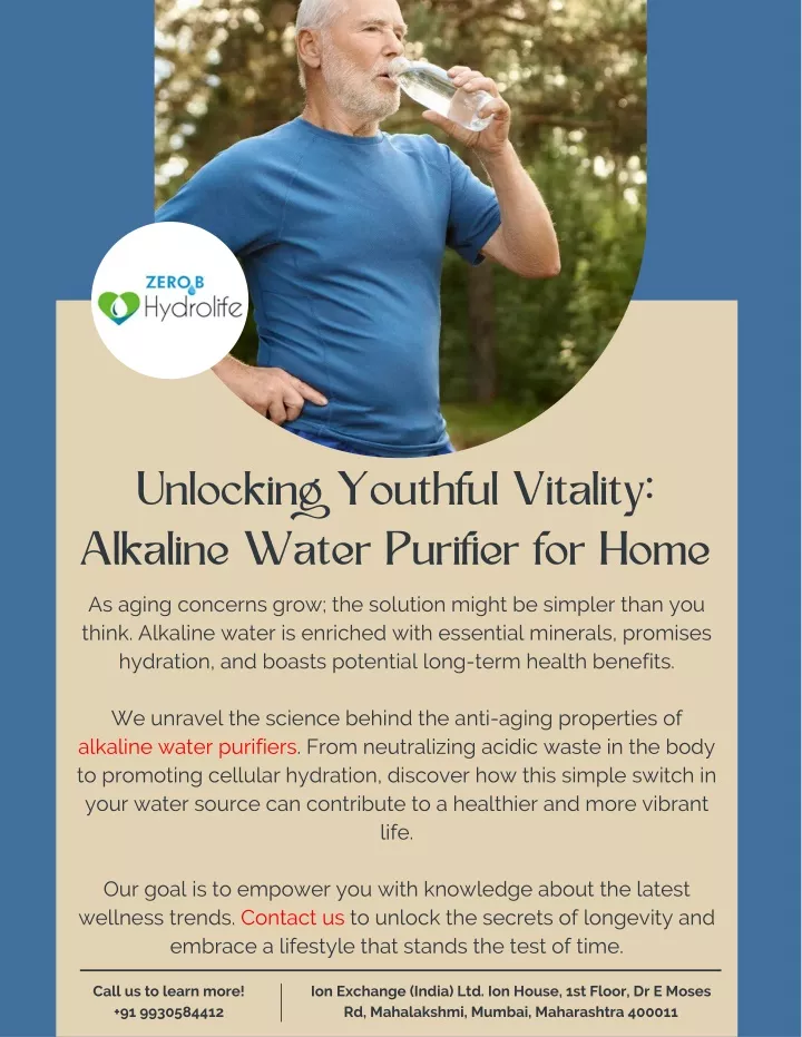 unlocking youthful vitality alkaline water