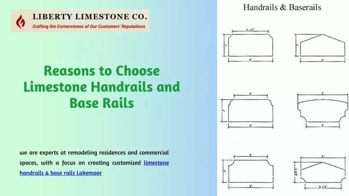 reasons to choose limestone handrails and base
