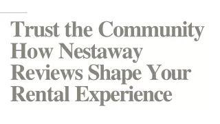 Trust the Community How Nestaway Reviews Shape Your Rental Experience
