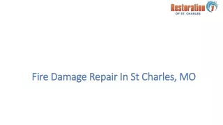 fire damage repair in st charles mo