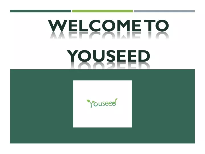 welcome to youseed