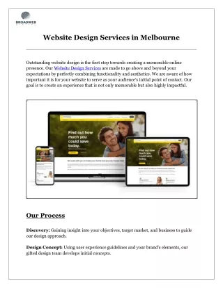 Website Design Services in Melbourne