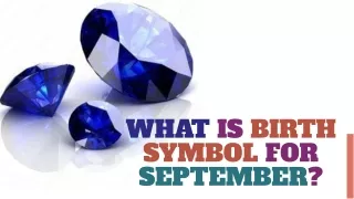 What does September's birth symbol mean?