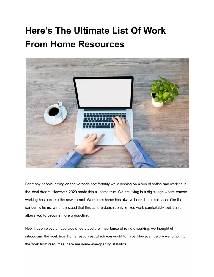 here s the ultimate list of work from home