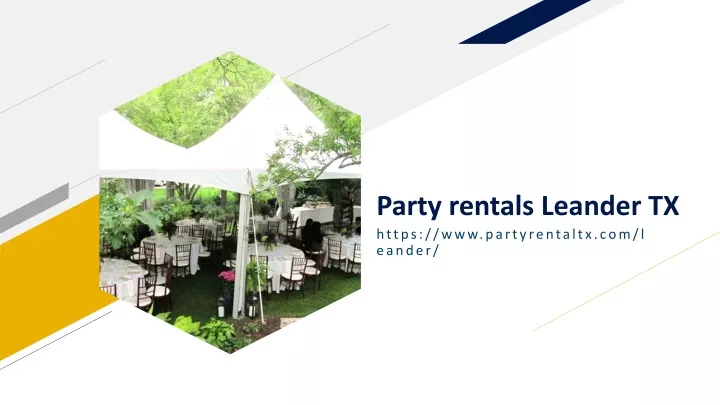 party rentals leander tx