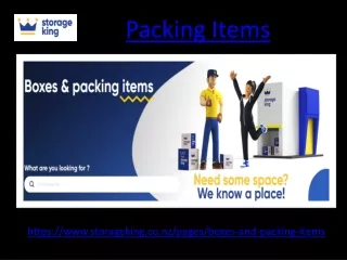 Packing Items PPT