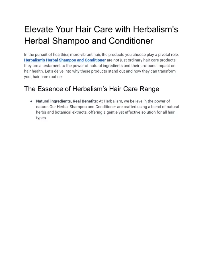 elevate your hair care with herbalism s herbal