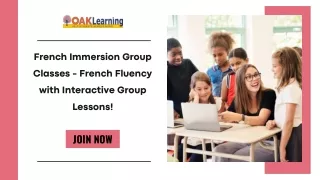 French Immersion Group Classes - French Fluency with Interactive Group Lessons!