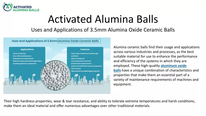 activated alumina balls