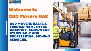 Best Movers And Packers In Sharjah - CBD Movers UAE