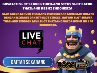 RASA123: SLOT SERVER THAILAND SITUS SLOT GACOR THAILAND RESMI INDONESIA
