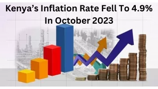 Kenya’s inflation rate fell to 4.9% in October 2023