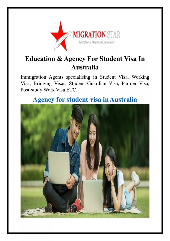 education agency for student visa in australia