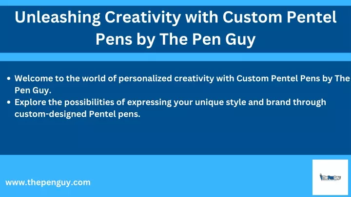 unleashing creativity with custom pentel pens