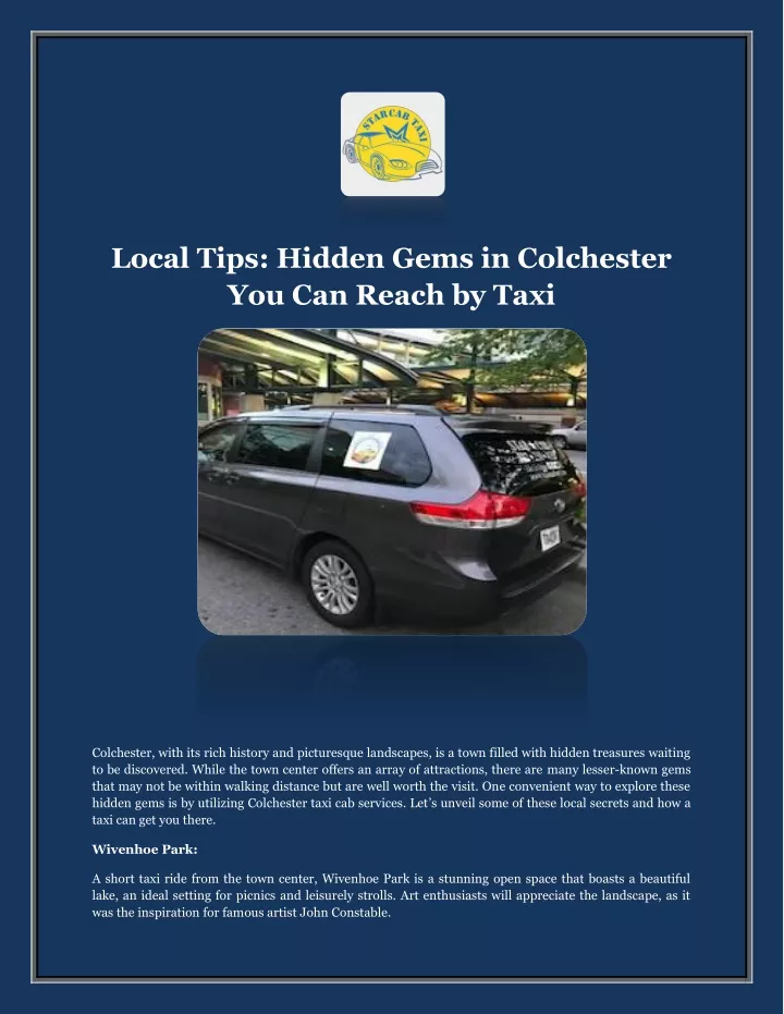 local tips hidden gems in colchester