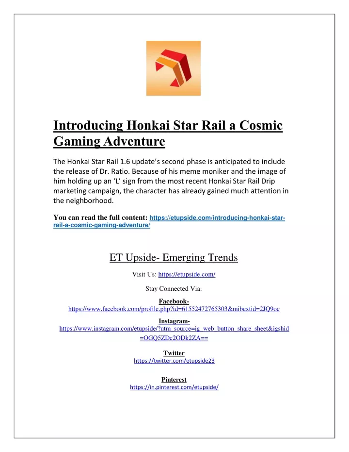 introducing honkai star rail a cosmic gaming