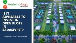 Is it Advisable to Invest in Open Plots in Sadasivpet