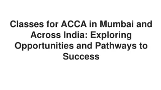 ACCA Qualification | ACCA Courses | Finplan India