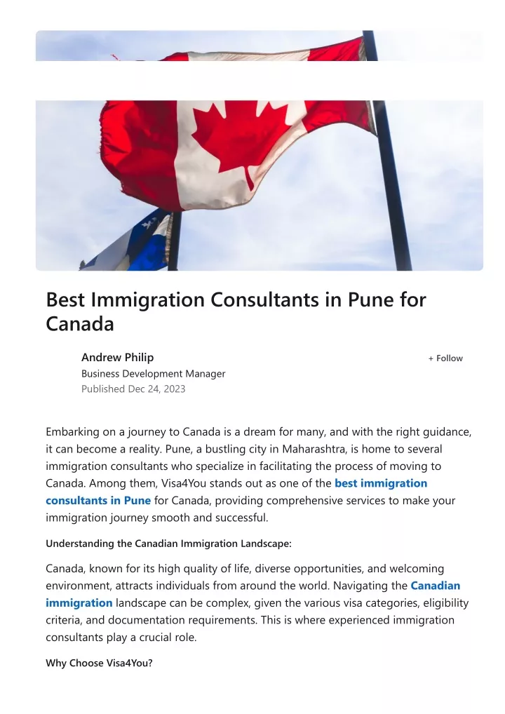 best immigration consultants in pune for canada