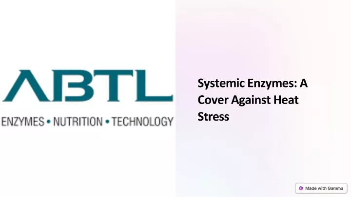 systemic enzymes a cover against heat stress