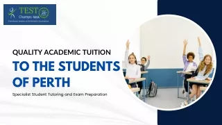 Specialist Student Tutoring and Exam Preparation in Perth