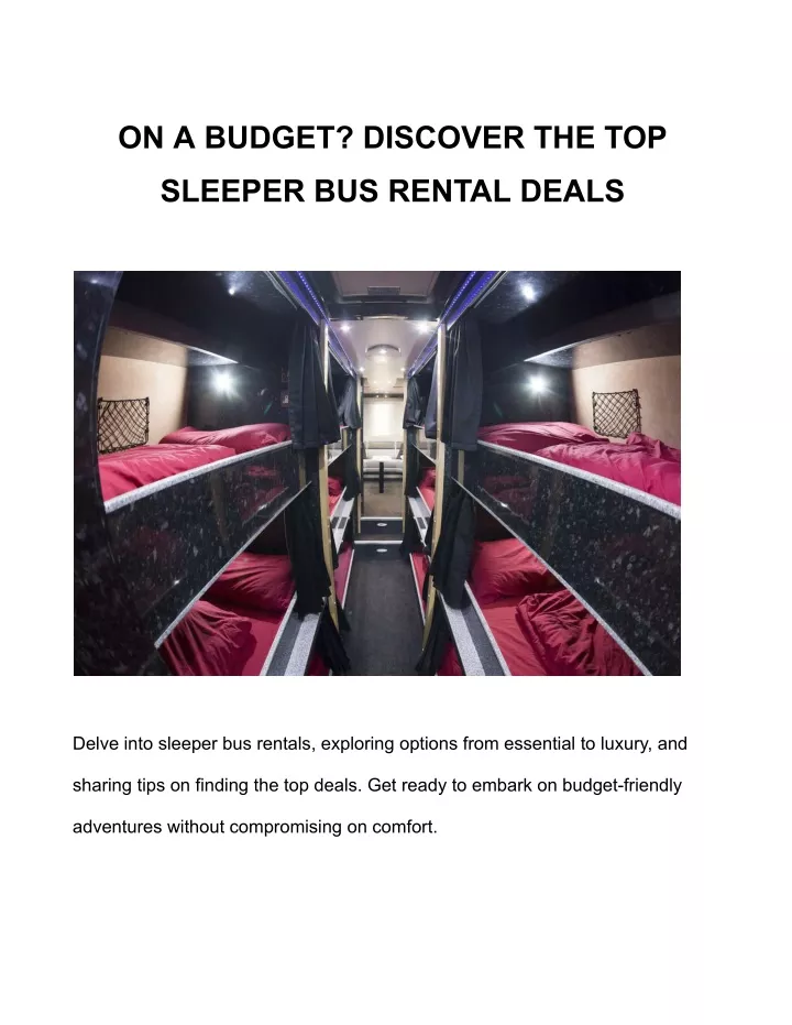on a budget discover the top