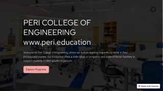 peri college of engineering www peri education