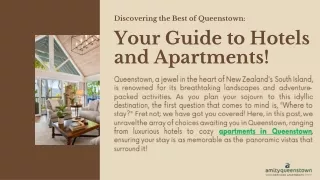 Your Guide to Hotels and Apartments!