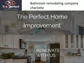 Home remodeling services in Charlotte