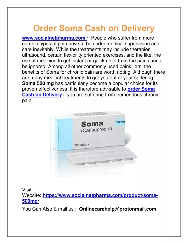 order soma cash on delivery www socialnetpharma