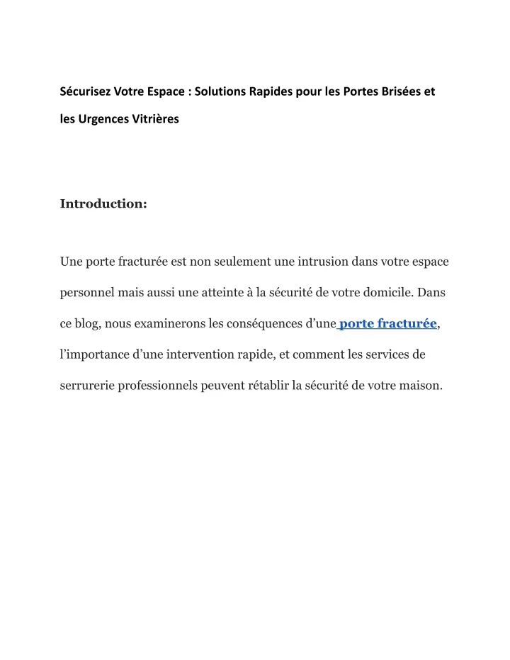 s curisez votre espace solutions rapides pour