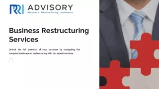 Business Restructuring Services | RRI Advisory