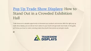 Power of Trade Show Displays Booth Exhibits Pop Up Booth Ca Trade Show Displays