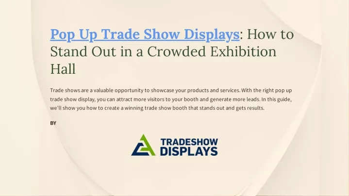 pop up trade show displays how to stand