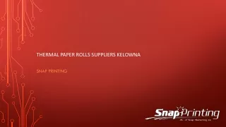 Thermal Paper Rolls Suppliers