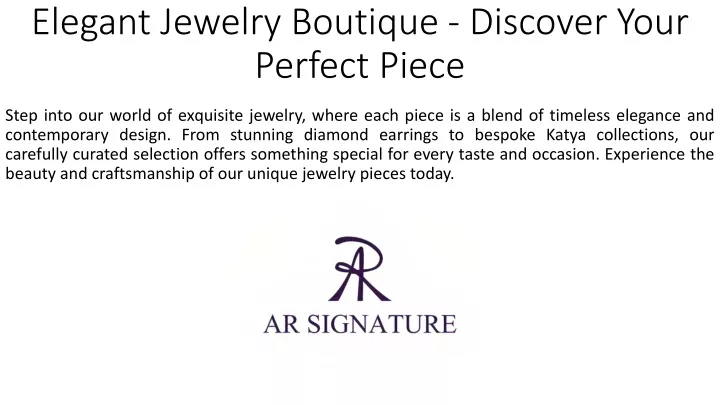 elegant jewelry boutique discover your perfect piece