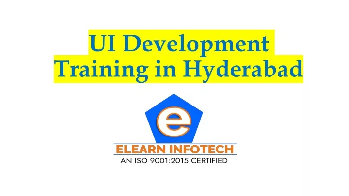 ui development training in hyderabad
