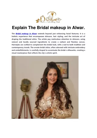 Explain The Bridal makeup in Alwar.